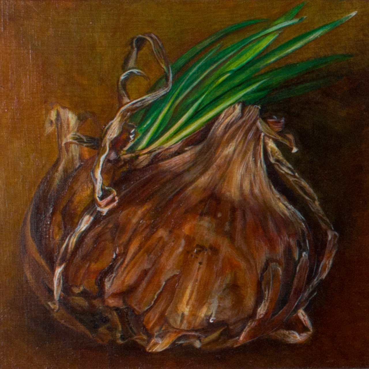 Onion (1994/95), 22 x 22 cm each, oil and acrylic on Masonite, inv. PH253C