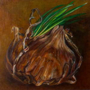 Onion (1994/95), 22 x 22 cm each, oil and acrylic on Masonite, inv. PH253C